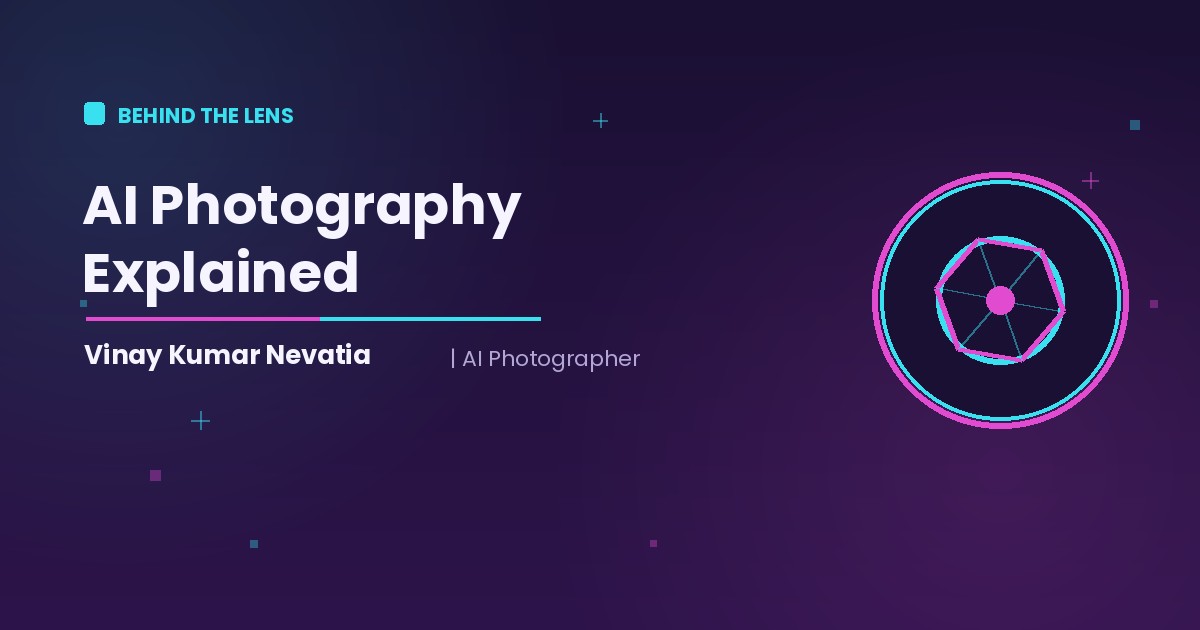 AI photographer Vinay Kumar Nevatia explaining how AI photography works behind the lens